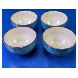 (4) Royal Norfolk Blue Ceramic Bowls