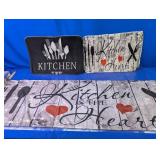 (3) Decorative Kitchen Floor Mats