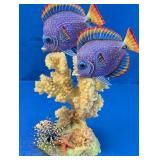 (1) Double Fish Coral Figurine