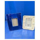 (2) Coastal Ceramic Photo Frames