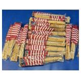 (18)Small US Stick Flags Lot