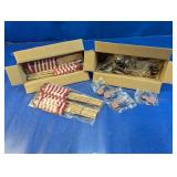 (2)US Flag Stick Sets & Keychains Lot