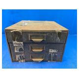 (1) Metal 3-Drawer Parts Storage Cabinet