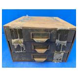 (1) Metal 3-Drawer Parts Storage Cabinet