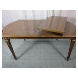 (1) Wood Dining Table with Leaf