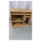 (1) Wooden Media Storage Stand