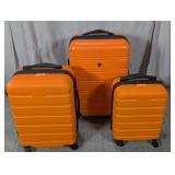 (3) Coolife Family Hard Shell Luggage Set