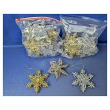 Collection of Glitter Snowflake Ornaments