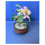 (1) Decorative Flower Sculpture in Pot
