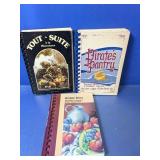 (3) Spiral-Bound Community Cookbooks