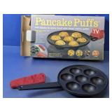 (1) Pancake Puffs Cast Iron Puff Pan Set