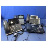 (4) Yealink Desk Phones