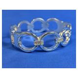 (1) Silver-Tone Link Bracelet