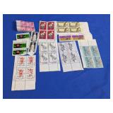 Assorted US Postage Stamp Blocks
