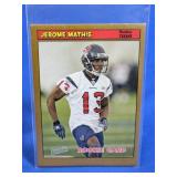 (1) Jerome Mathis 2005 Bazooka Rookie Football