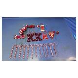 (15+) Red & White Christmas Candy Ornaments