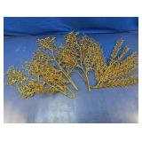 (1) Gold Glittered Sequin Branch Sprays