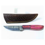 (1) Custom Handcrafted Fixed Blade Knife w/ Sheath