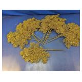 (1) Gold Glitter Decorative Leaf Sprays