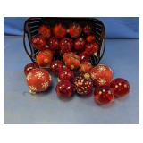 (1) Red Christmas Ornaments ï¿½ Glitter & More