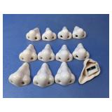 (12)Novelty Nose Pencil Sharpeners Lot