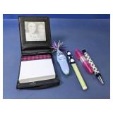 Photo Frame Note Pad Holder & Pen Lot