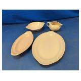 (4) Lu-Ray Pastels Pink Serving Pieces