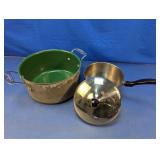 (2) Farberware and OrGREENic Pots with Lid