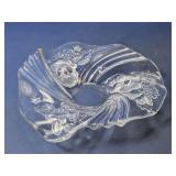 Crystal Holiday Serving Dish