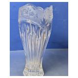 Elegant Crystal Cut Glass Fluted Floral Vase
