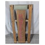(1) Ohio Wooden Rolling Platform Cart