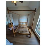 (1) Wooden Canopy Bed Frame
