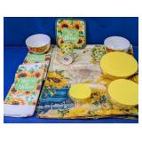 (1) Sunflower Kitchen & Tableware Set