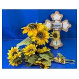 (3) Sunflower Themed Decor Lot