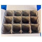 (12) Clear Cylindrical Glass Tumblers