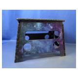 (1) Folding Plastic Step Stool with Galaxy Print