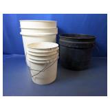 (4) Assorted Plastic Buckets