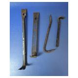 (4) Assorted Heavy-duty Pry Bars