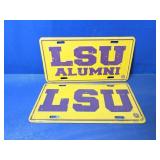 (2) LSU Alumni Metal Plates