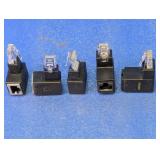 (6) RJ45 Ethernet Couplers Adapters