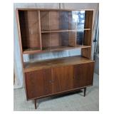 (1) Wooden Display Cabinet with Glass Doors