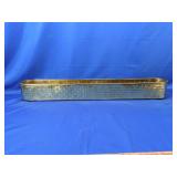 Long Brass-Toned Brick Pattern Planter