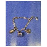 Vintage Silvertoned Charm Bracelet w/Charms