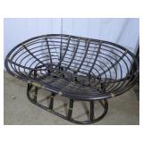 (1) Rattan Loveseat Frame