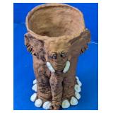 (1) Elephant Ceramic Planter Pot