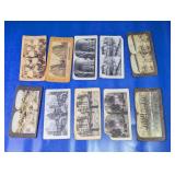 (10)Antique Stereoview Cards Lot