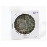 (1) Morgan Silver Dollar Coin 1887