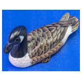 Hand-carved & painted Wood Goose