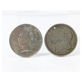 (2) U.S. Silver Dollar Coins