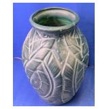 (1) Leaf Pattern Ceramic Vase